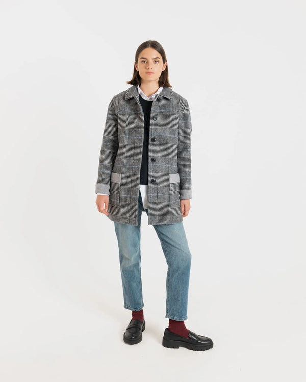 Gloverall Women's George Jacket Prince Of Wales Silver