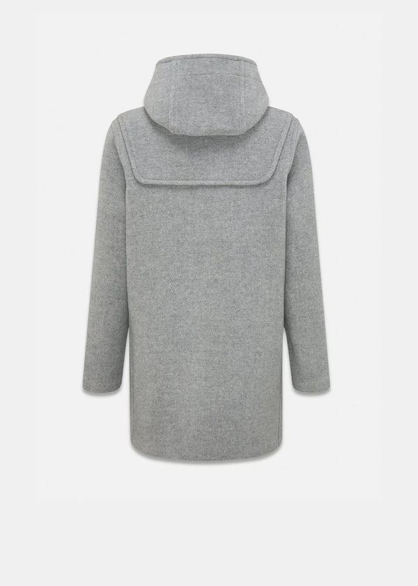 Gloverall Women's Melissa Mid-Length Duffle Coat Silver