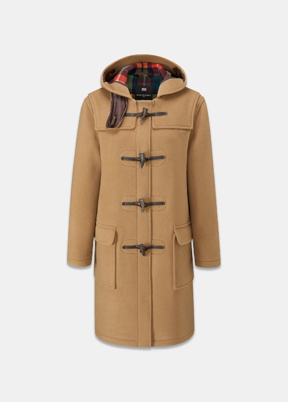 gloverall Women's Morris Duffle Coat Camel Buchanan