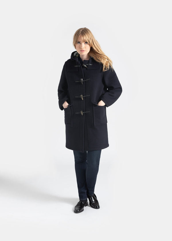 Gloverall Women's Morris Duffle Coat Navy Dress Gordon