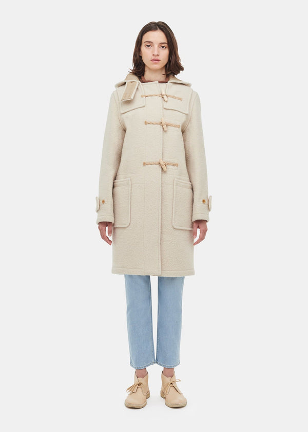 Gloverall Women's Original Monty Duffle Coat Arctic White