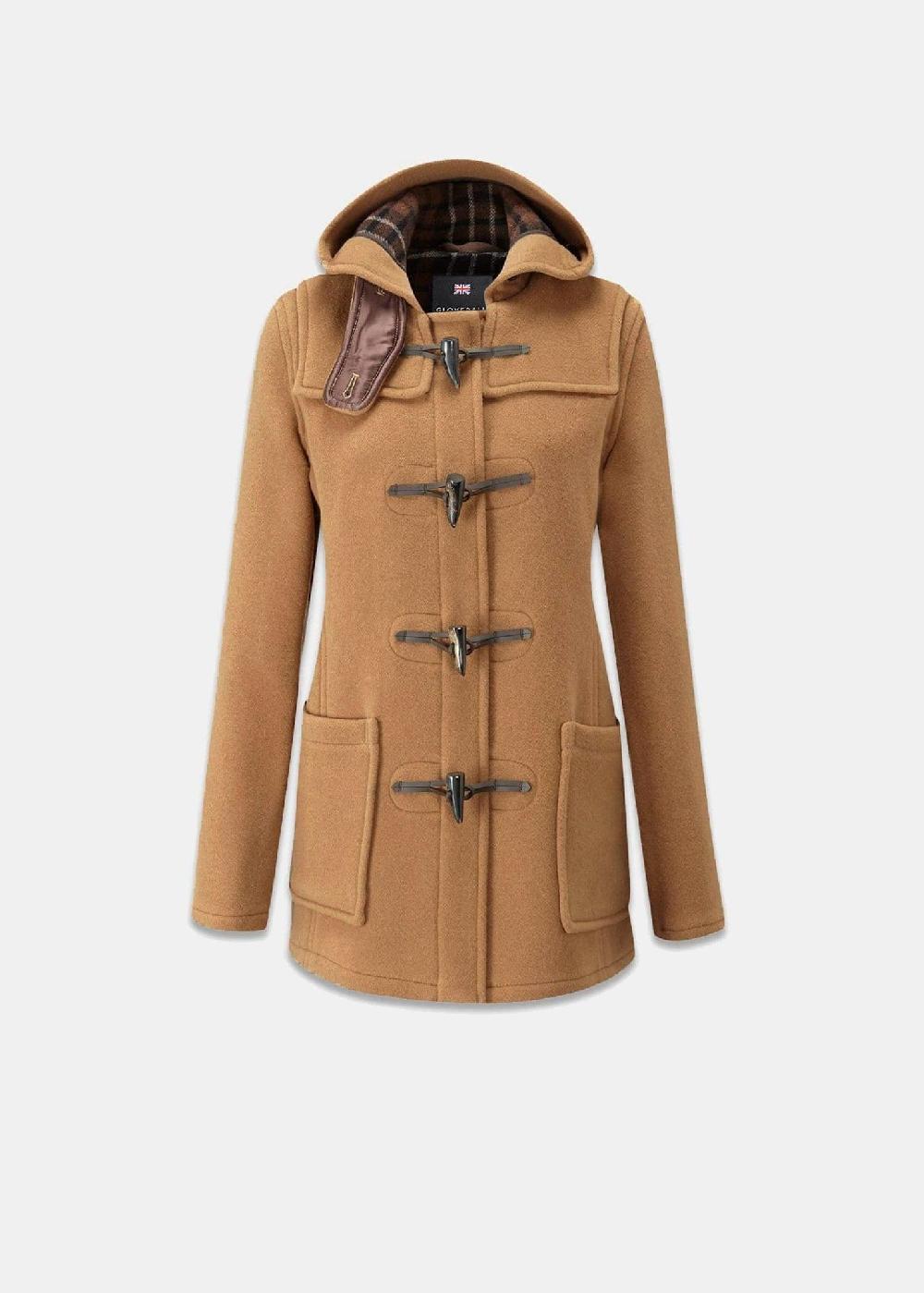 gloverall Women's Short Slim Fit Morris Duffle Coat FC Camel