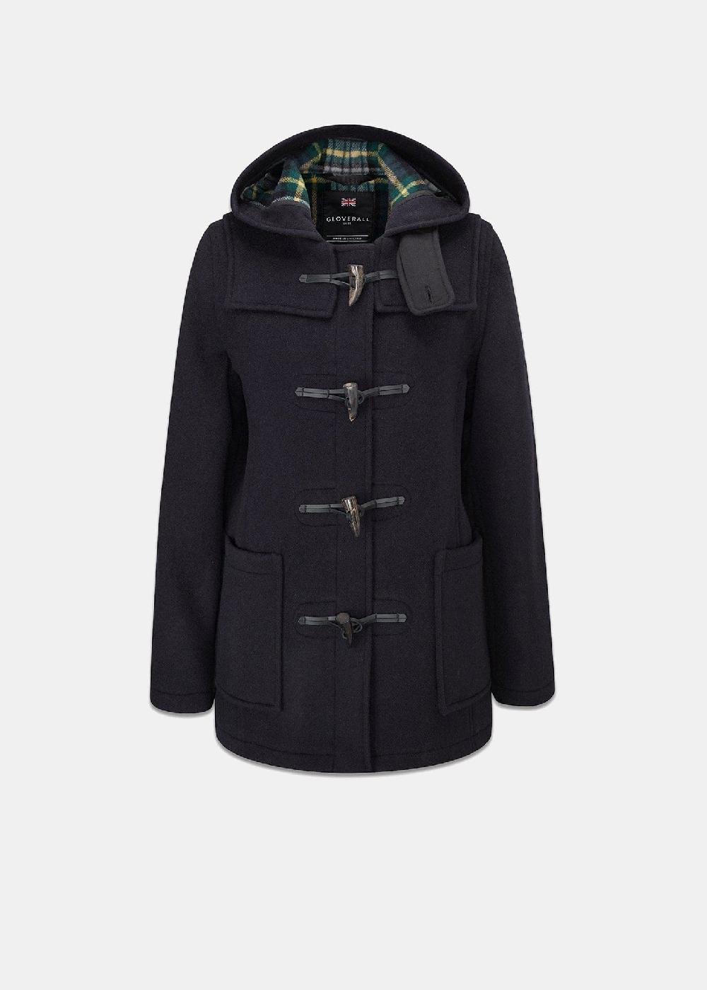 gloverall Women's Short Slim Fit Morris Duffle Coat Navy Dress Gordon