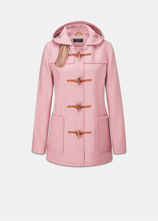 Gloverall Women's Short Slim Fit Morris Duffle Coat Pink