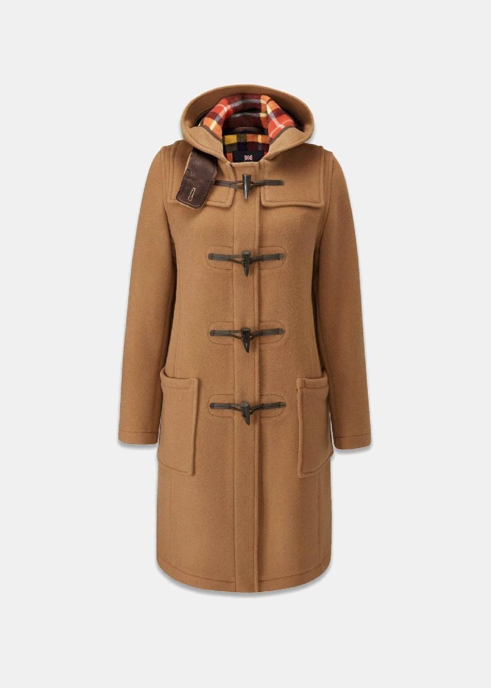 gloverall Women's Slim Fit Morris Duffle Coat Camel Buchanan