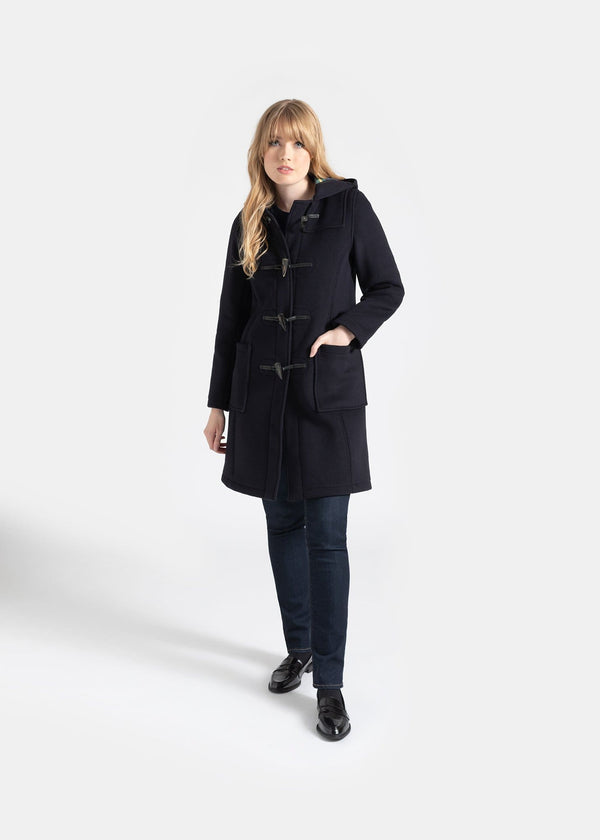 Gloverall Women's Slim Fit Morris Duffle Coat Navy Dress Gordon