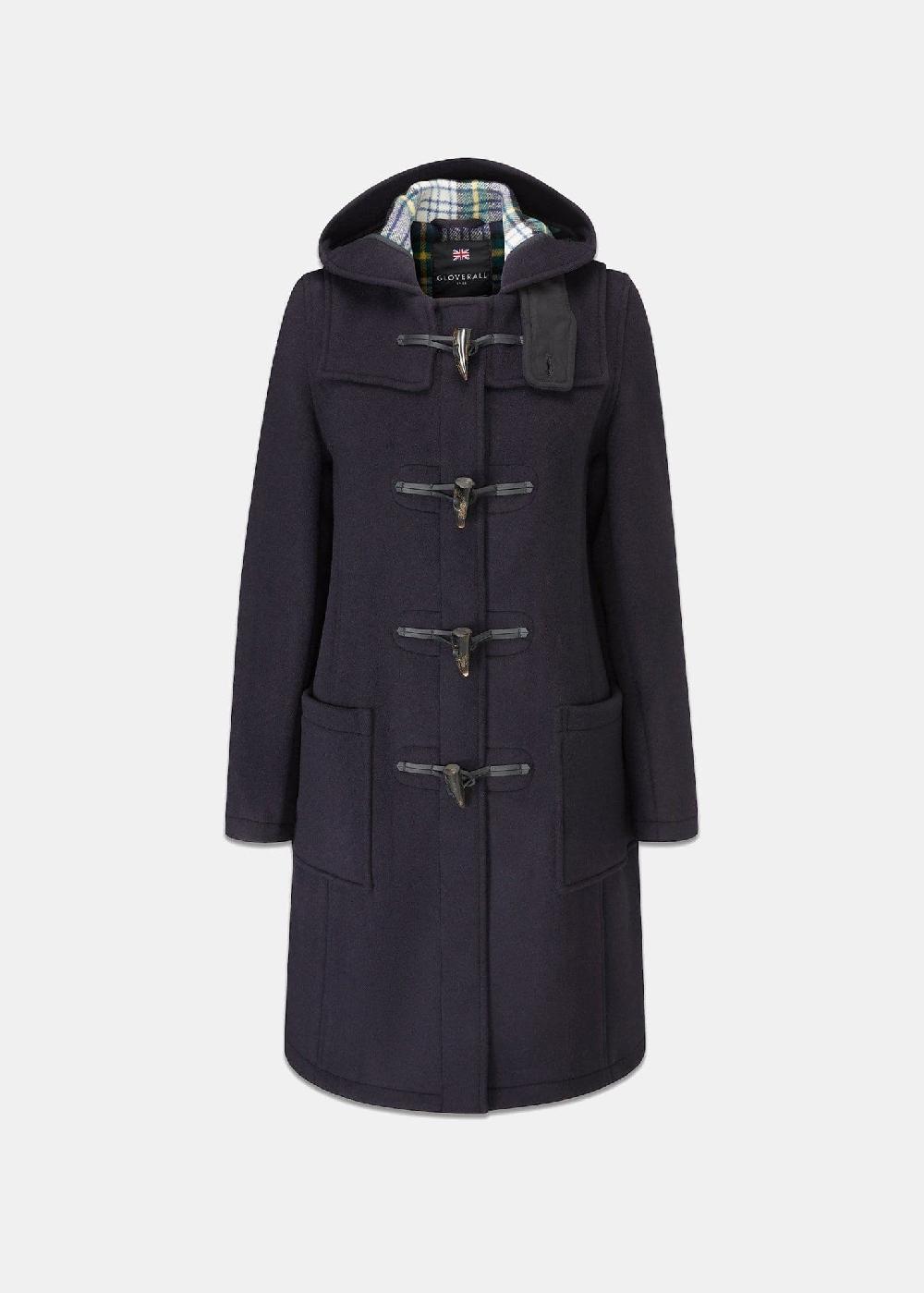 gloverall Women's Slim Fit Morris Duffle Coat Navy Dress Gordon