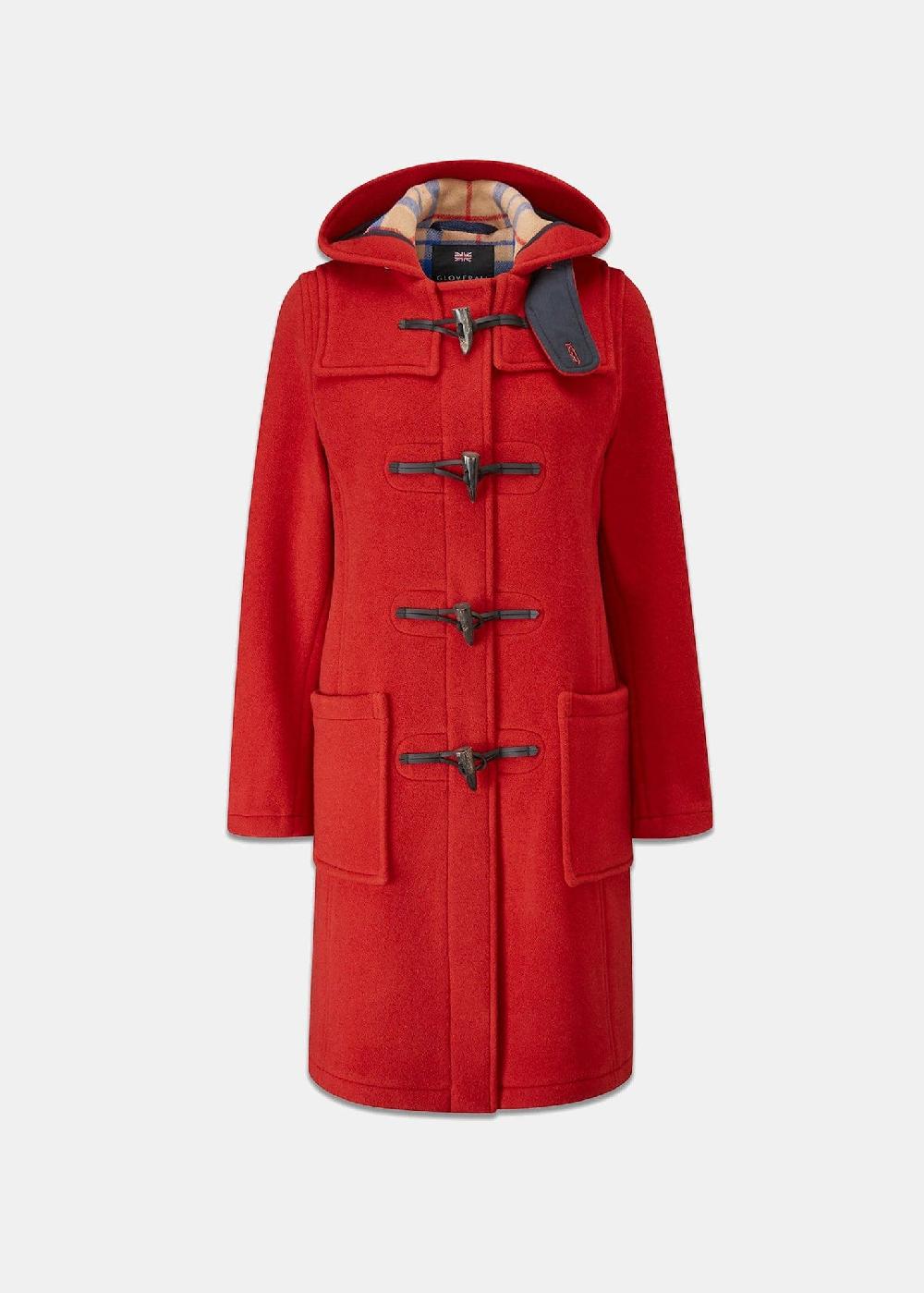 gloverall Women's Slim Fit Morris Duffle Coat Red Thomson