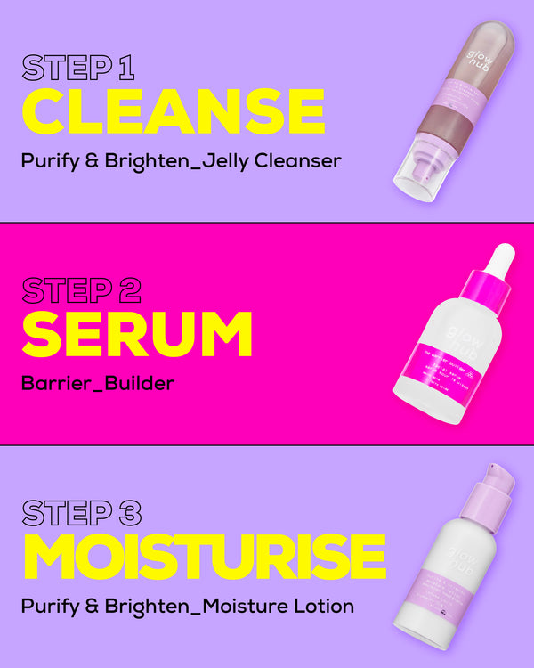 Glow Hub Barrier Boosters 3 Step Routine Bundle