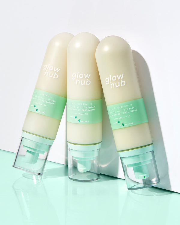 Glow Hub Calm & Soothe Gel To Oil Cleanser