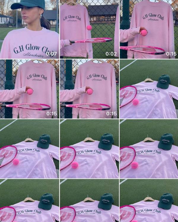 Glow Hub G.H GLOW CLUB SOFT PINK JUMPER