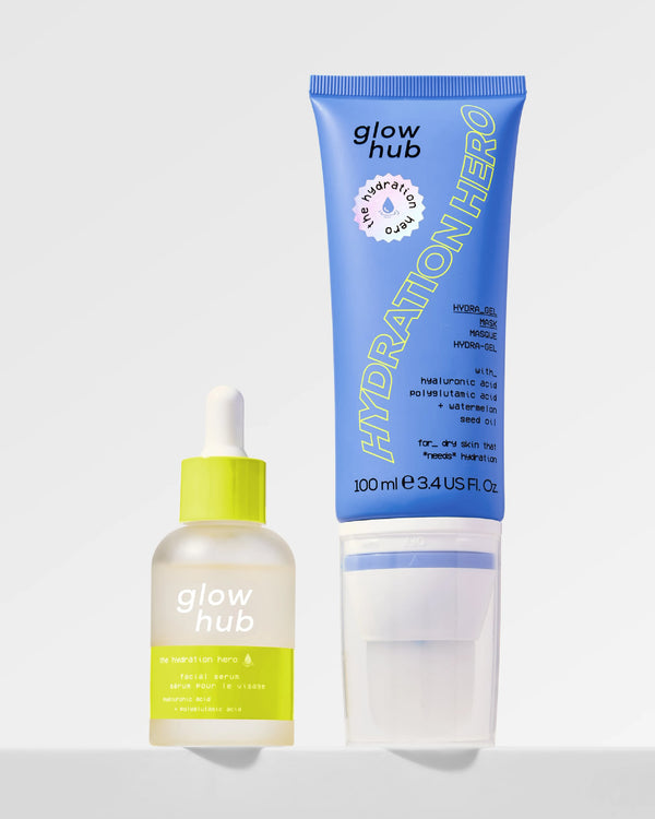 Glow Hub HYDRATION HERO SERUM & MASK DUO