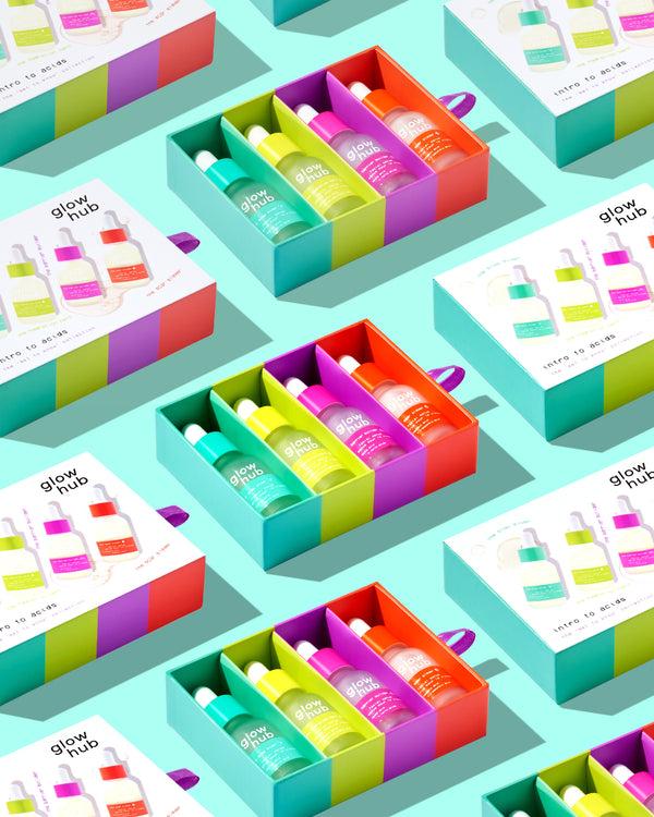 Glow Hub Intro To Acids Mini Skincare Set