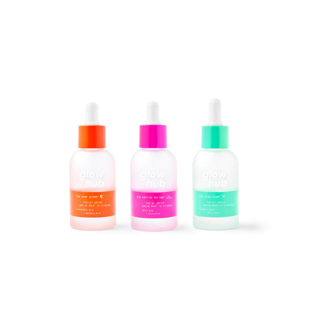glow hub Mini Serum Acid Travel Size Bundle - 15ml