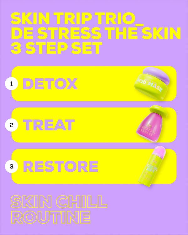 Glow Hub SKIN TRIP TRIO: DE STRESS THE SKIN BUNDLE