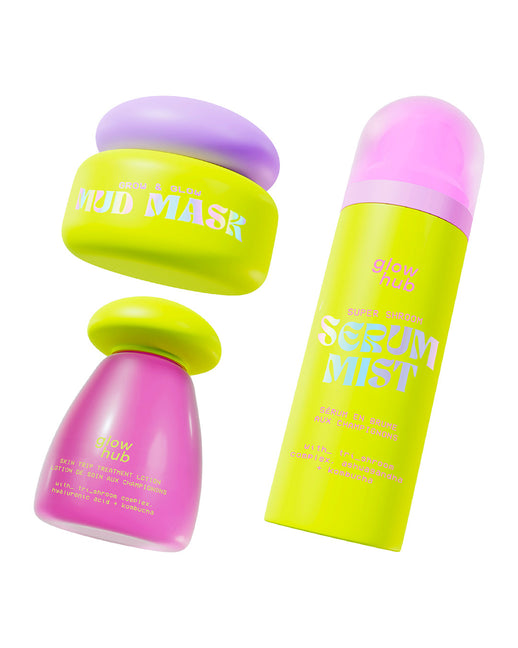 glow hub SKIN TRIP TRIO: DE STRESS THE SKIN BUNDLE