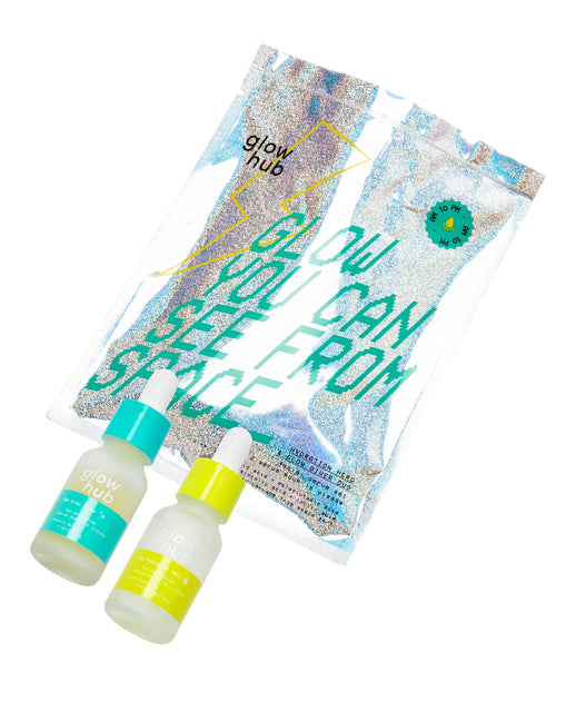 glow hub GLOW YOU CAN SEE FROM SPACE - Hydration Hero & Glow Giver Duo Bag