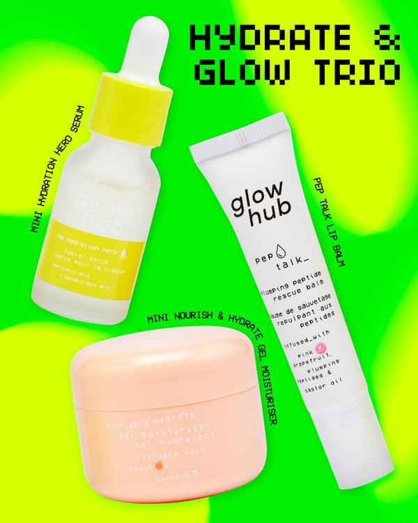 Glow Hub HYDRATION: MOISTURE MEGASTARS - Hydrate & Plump Trio