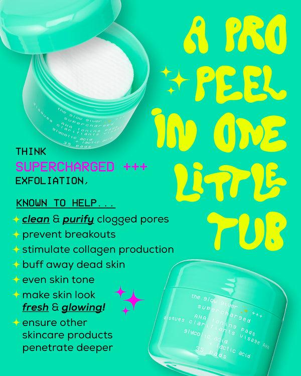Glow Hub The Glow Giver+++ Supercharged AHA Toning Pads