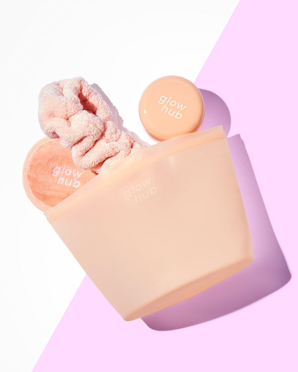 Glow Hub The Jelly Bag - Wipeable Makeup & Skincare Bag