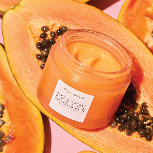 glow recipe Papaya Sorbet Enzyme Cleansing Balm