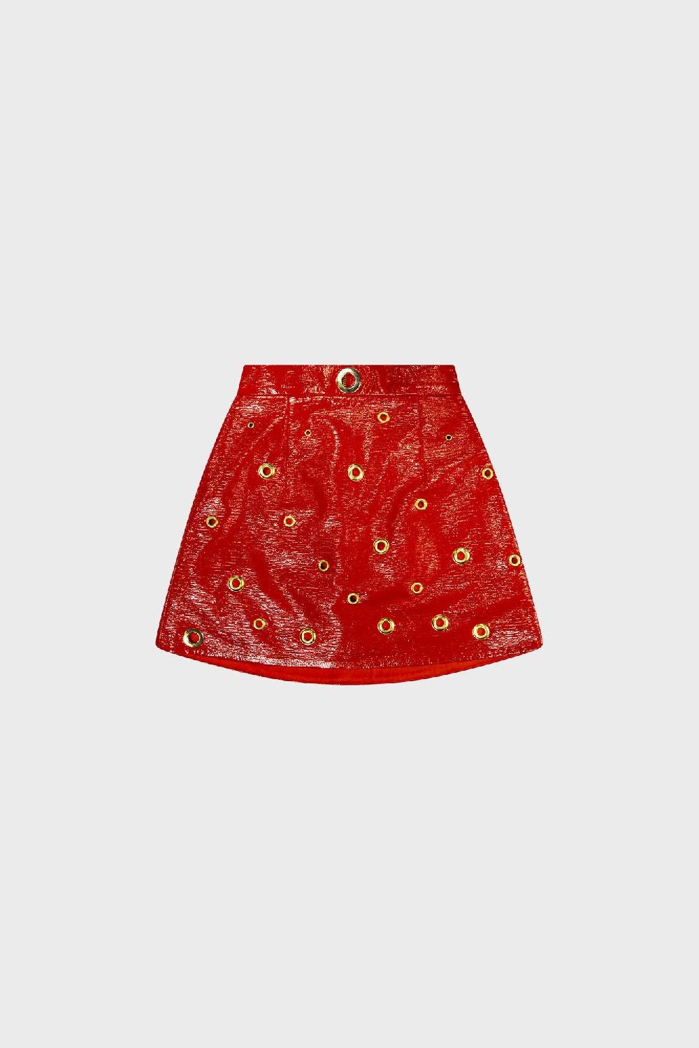 glück Red twin skirt