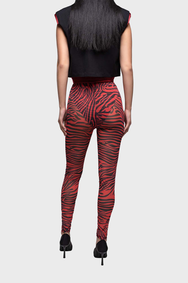 Glück Red Zebra Leggins
