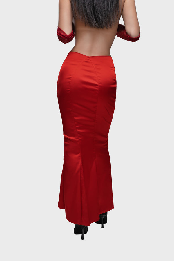 Glück Red Zebra Skirt