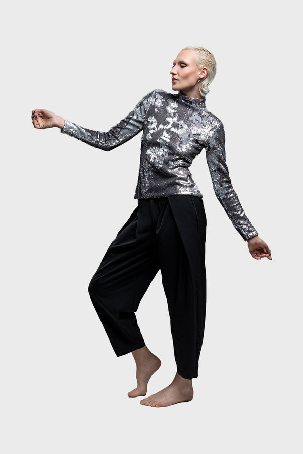 Glück Two-sided Sequin Turtleneck