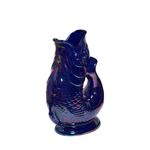 Gluggle Jug Cobalt Blue Lustre Original Gluggle Jug