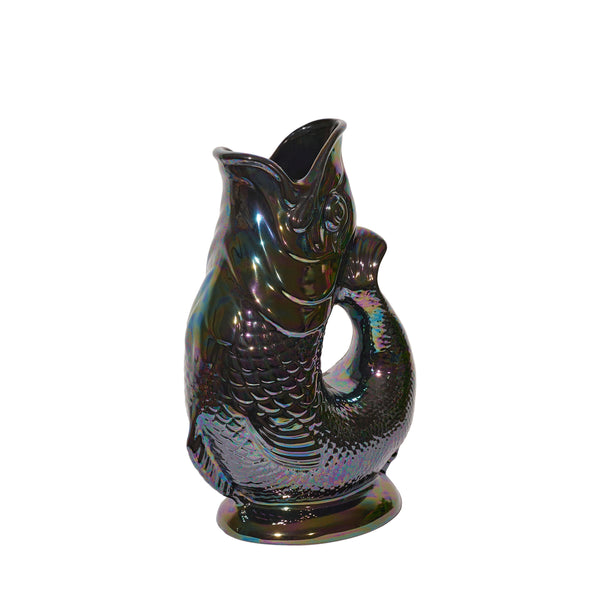 Gluggle Jug Black Lustre Original Gluggle Jug