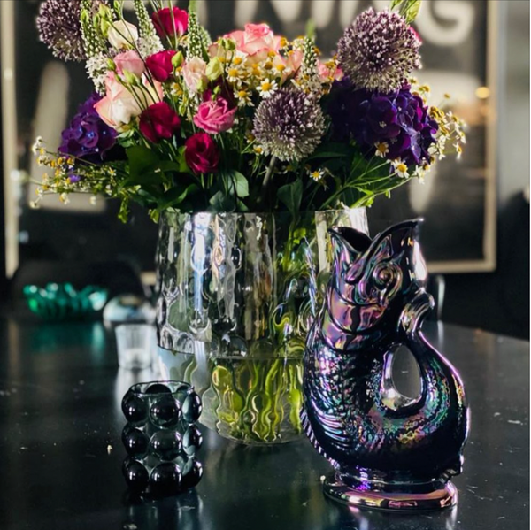 Gluggle Jug Black Lustre Original Gluggle Jug