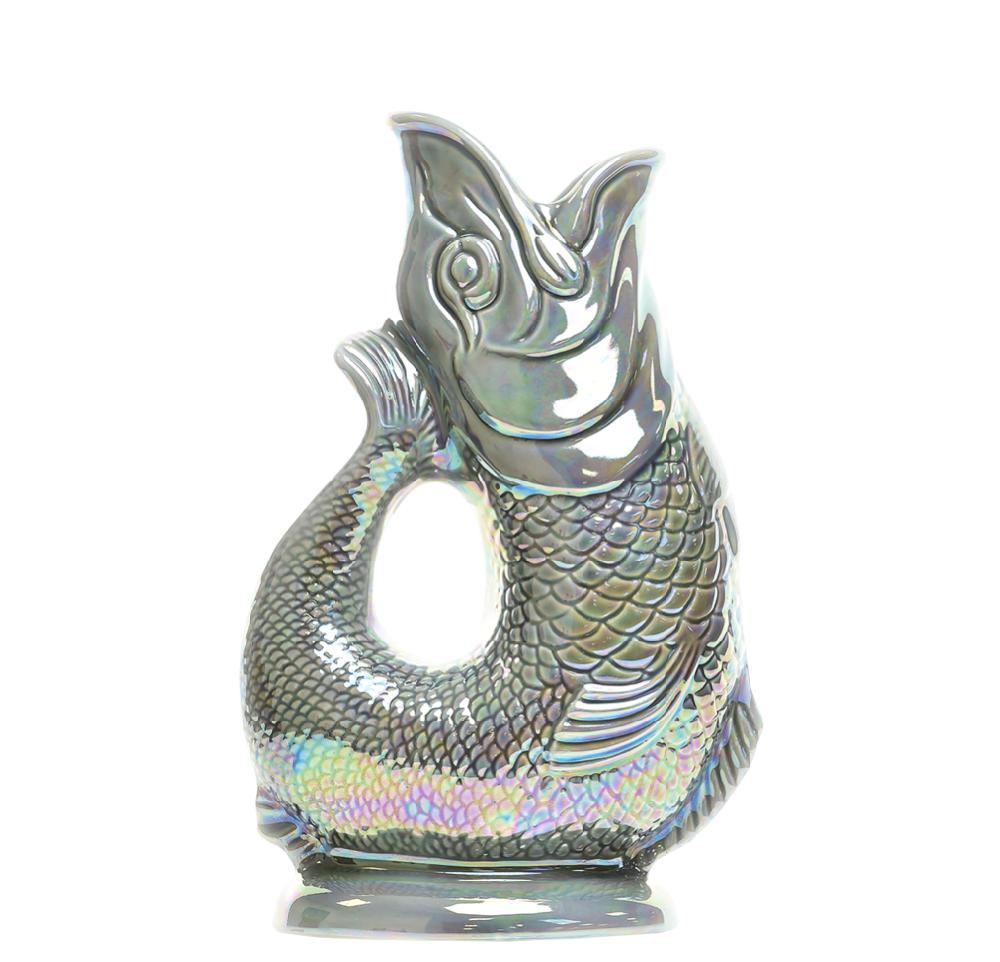 gluggle jug Dark Grey Lustre Original Gluggle Jug