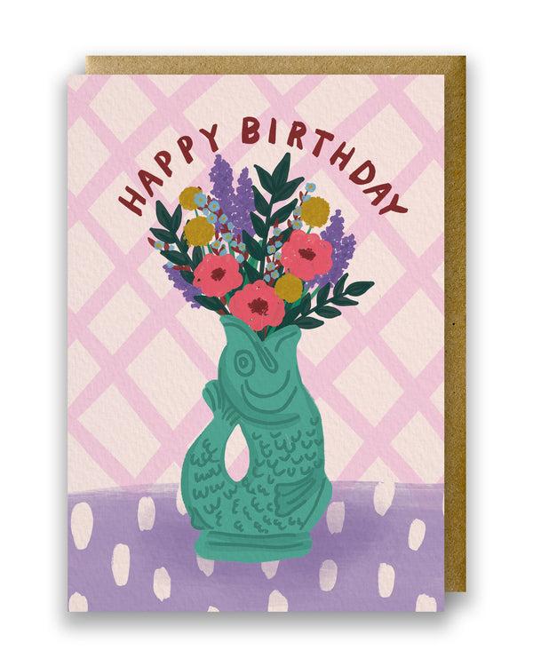 Gluggle Jug Happy Birthday Greeting Card