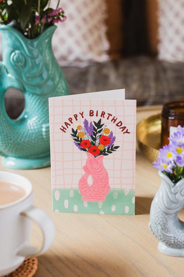 Gluggle Jug Happy Birthday Greeting Card