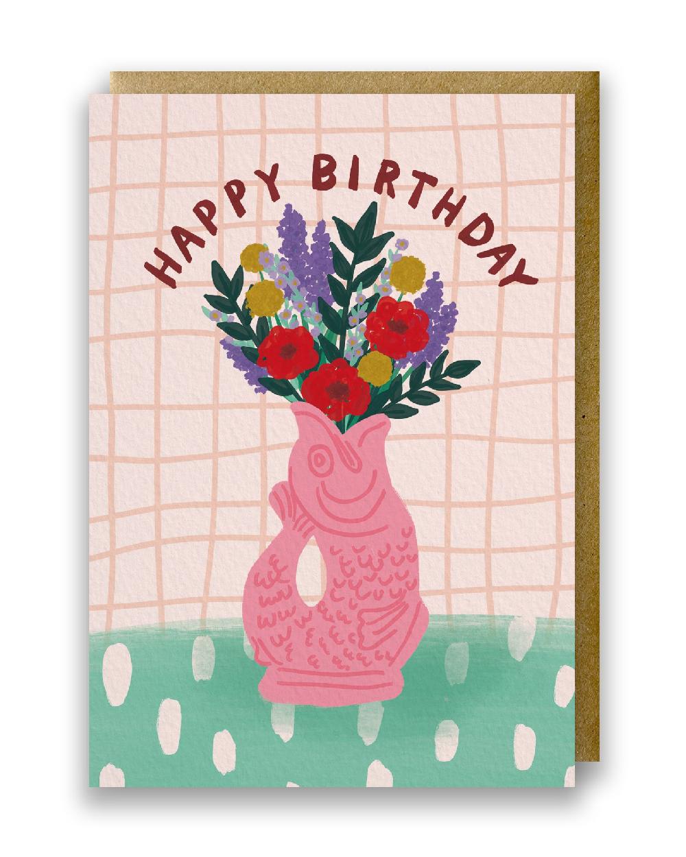 gluggle jug Happy Birthday Greeting Card