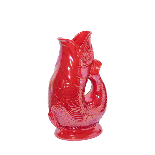 Gluggle Jug Red Lustre Original Gluggle Jug
