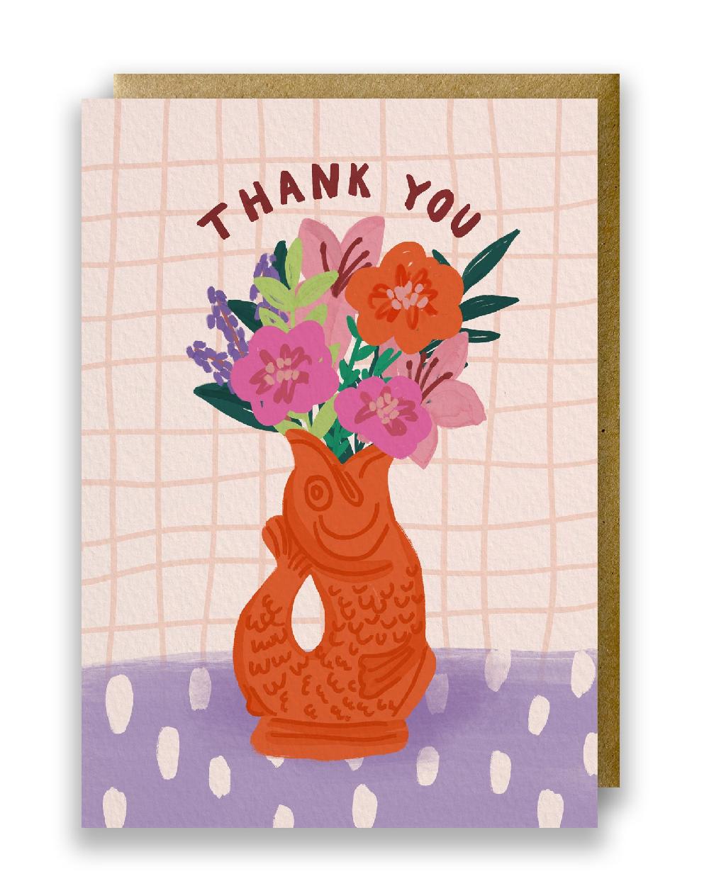 gluggle jug Thank you Greeting Card