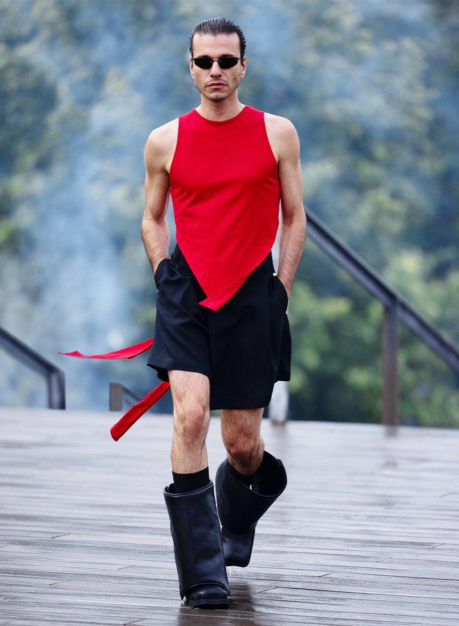 Gmbh AYLIN TIED TANK TOP | RED