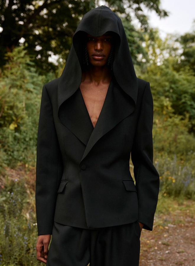 gmbh CASSIUS JACKET WITH HOOD | BLACK