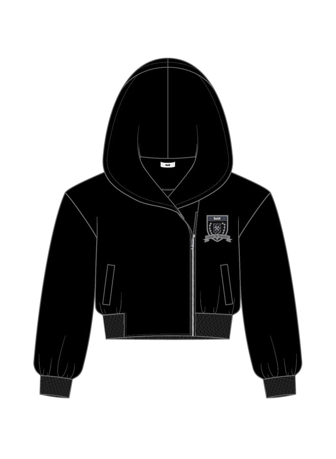 Gmbh CLAUDE ZIP-UP HOODIE | BLACK
