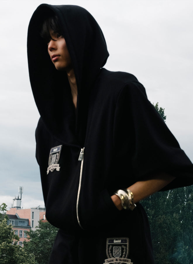 gmbh CLAUDE ZIP-UP HOODIE | BLACK