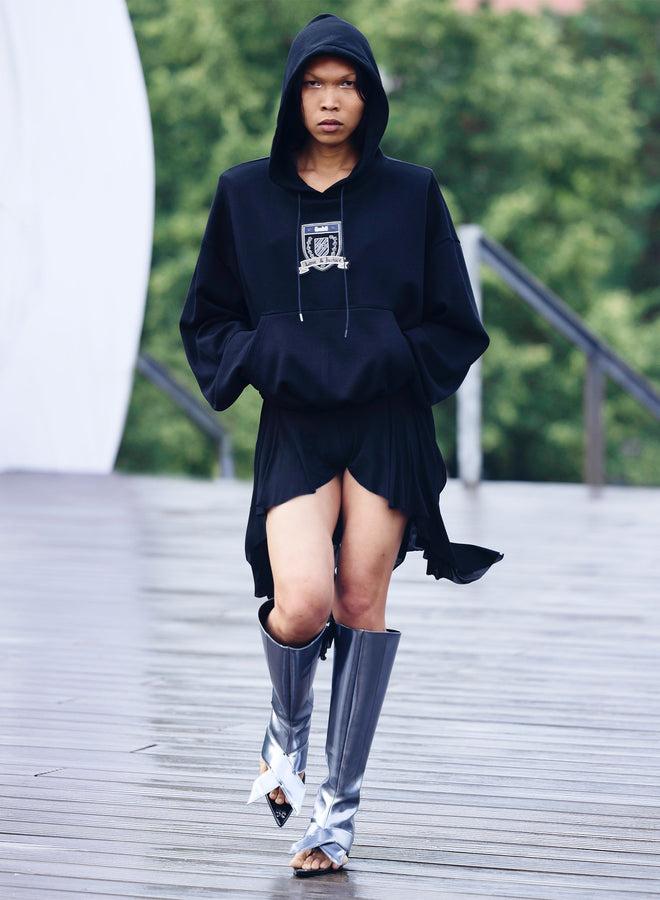 Gmbh CROPPED HOODIE | BLACK