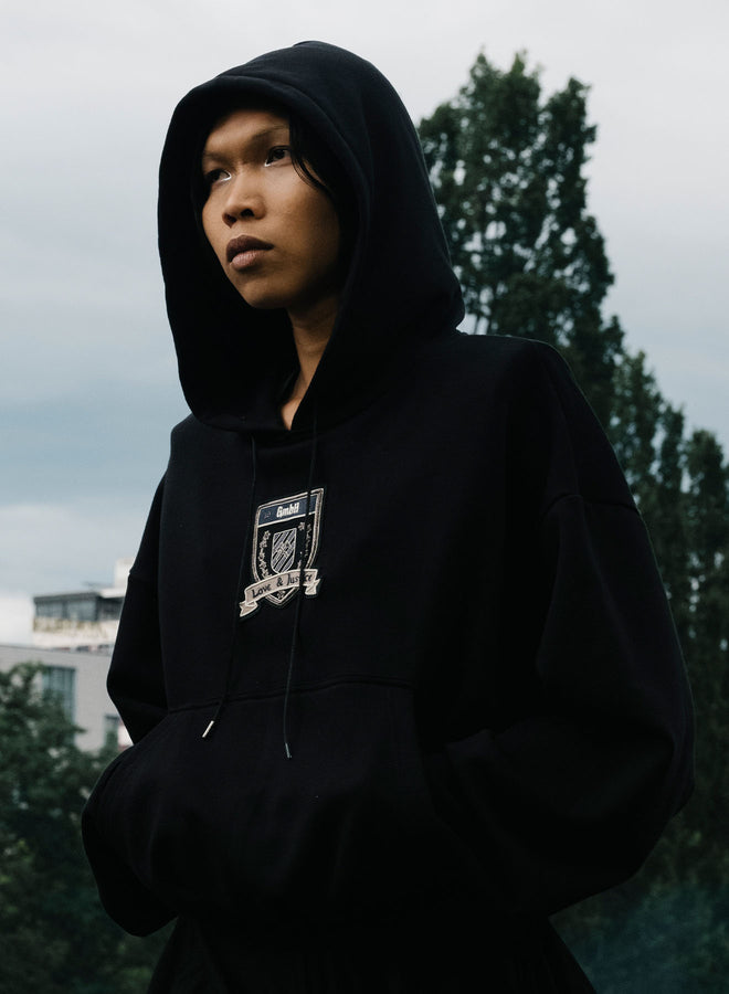 gmbh CROPPED HOODIE | BLACK