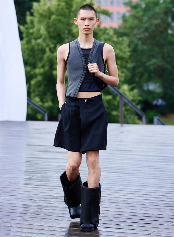 Gmbh NANCY JERSEY ASYMMETRIC LACED VEST