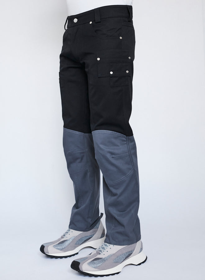 Gmbh WOLFGANG CARGO TROUSERS | BLACK / GREY
