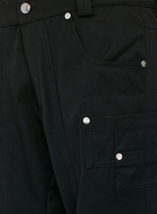 Gmbh WOLFGANG CARGO TROUSERS | BLACK / GREY