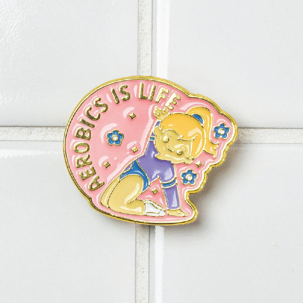 gmd Aerobics Is Life Pin