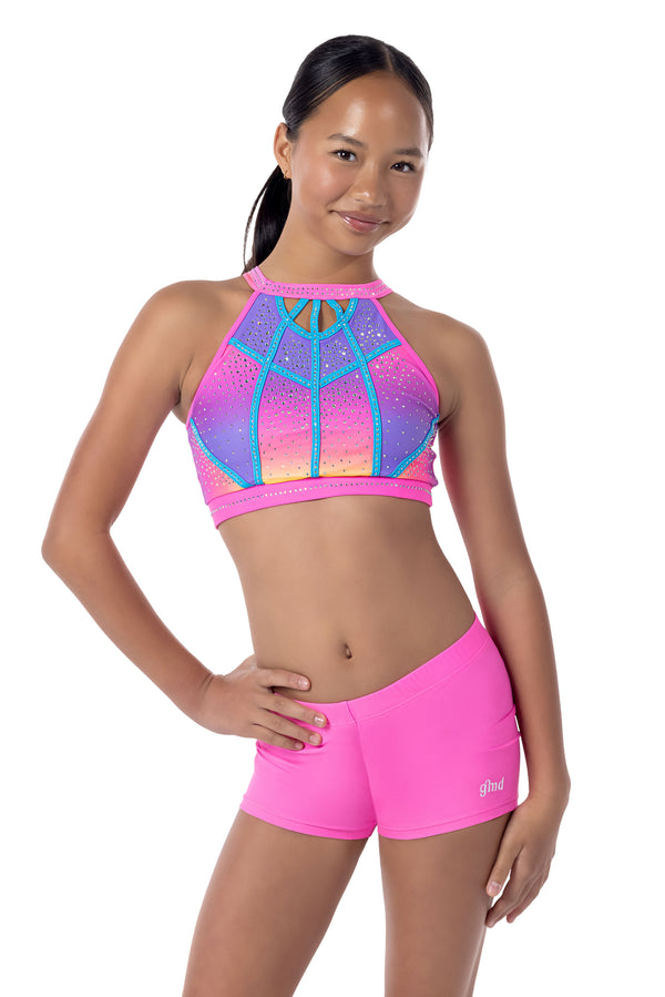 Gmd Aurora Pink Lycra Shorts