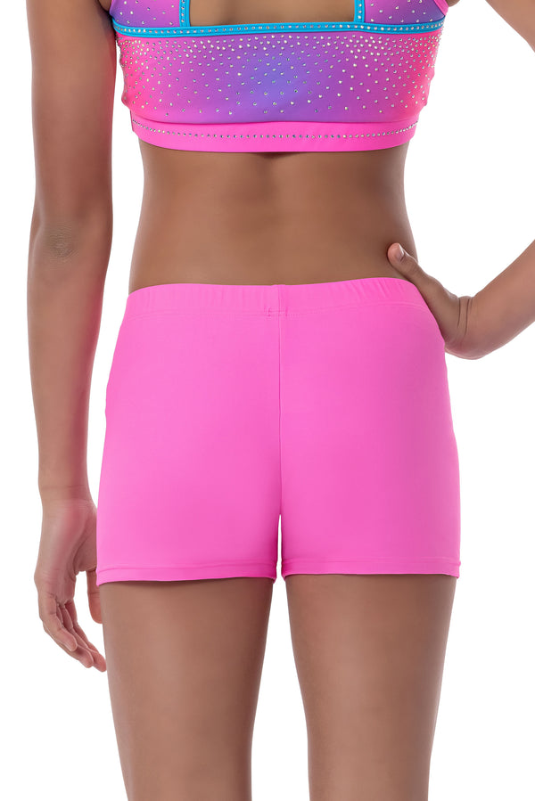 Gmd Aurora Pink Lycra Shorts